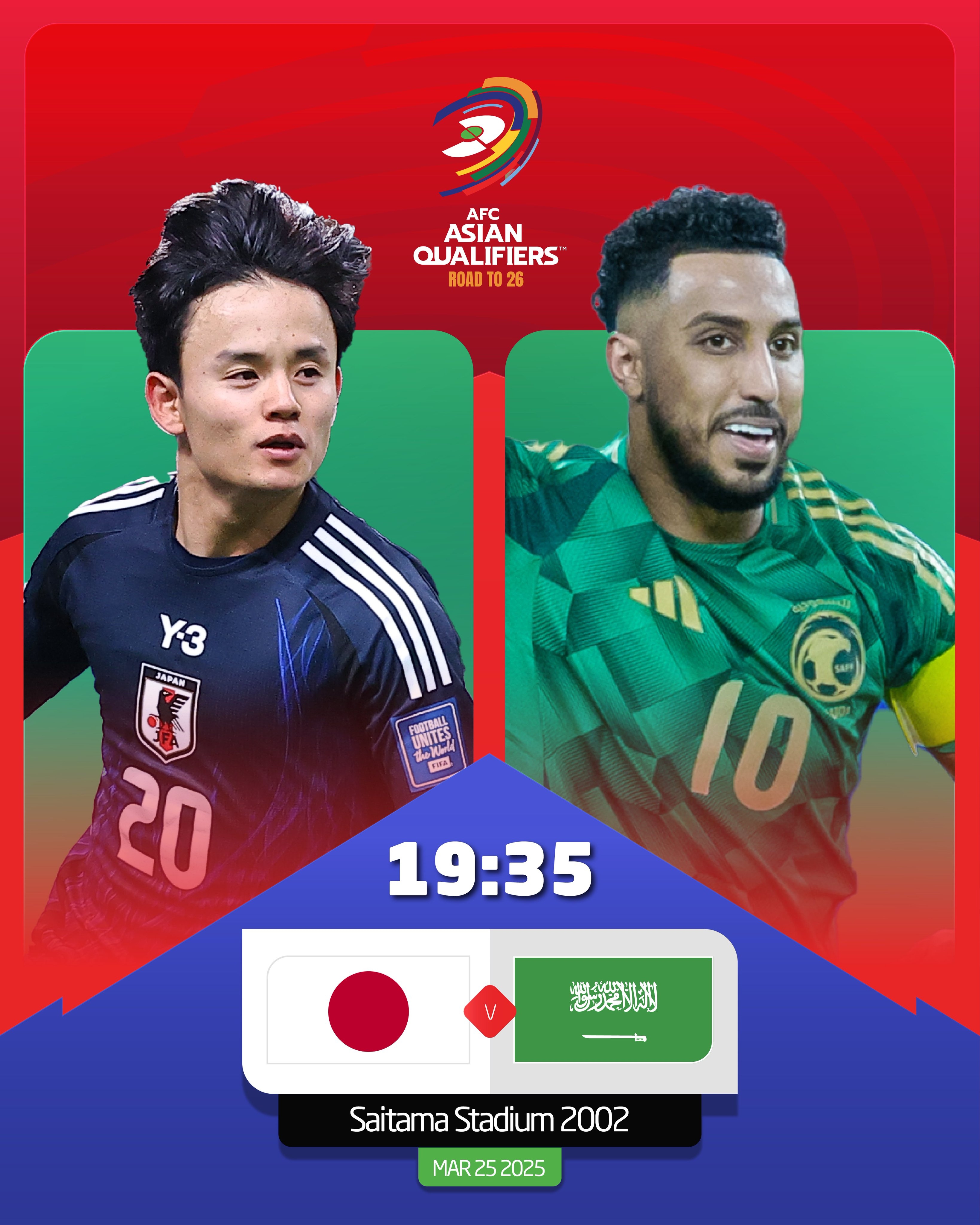 日本vs沙特首發(fā)：久保建英、前田大然、遠(yuǎn)藤航出戰(zhàn)，多薩里先發(fā)