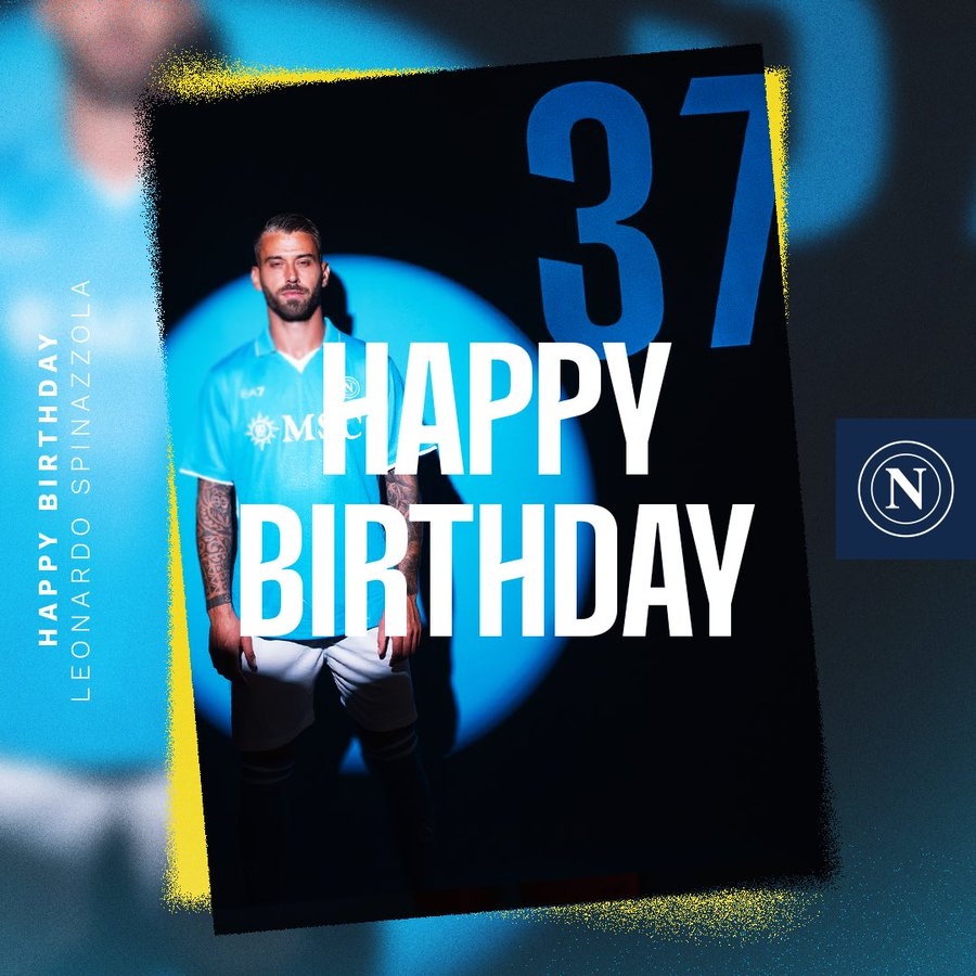 生日快樂！那不勒斯官方發(fā)文慶祝斯皮納佐拉32歲生日