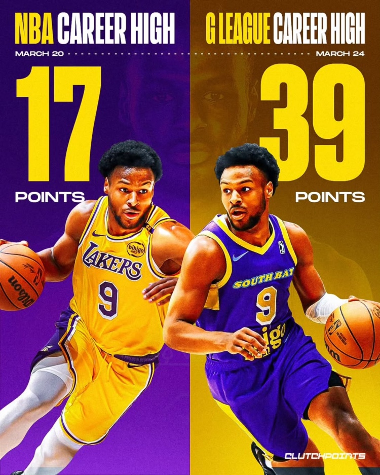 在進(jìn)步！布朗尼一周內(nèi)先后創(chuàng)下個(gè)人NBA和G聯(lián)盟單場得分新紀(jì)錄