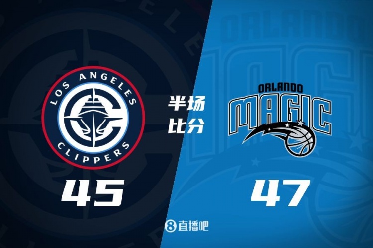 防守大戰(zhàn)！魔術(shù)16-5結(jié)束上半場(chǎng)47-45快船 班凱羅16分祖巴茨13+10